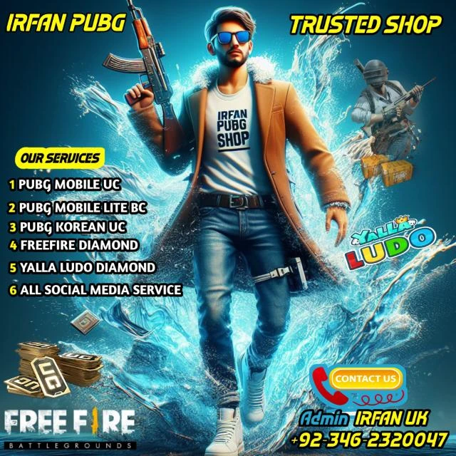 2️⃣ IRFAN PUBG TRUSTED SHOP💫PL BC Uc Shop
